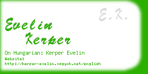 evelin kerper business card